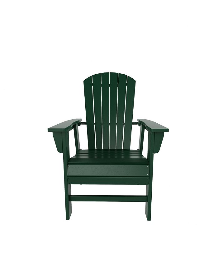 WestinTrends Outdoor Patio Shell-back Adirondack Dining Chair Weather Resistant