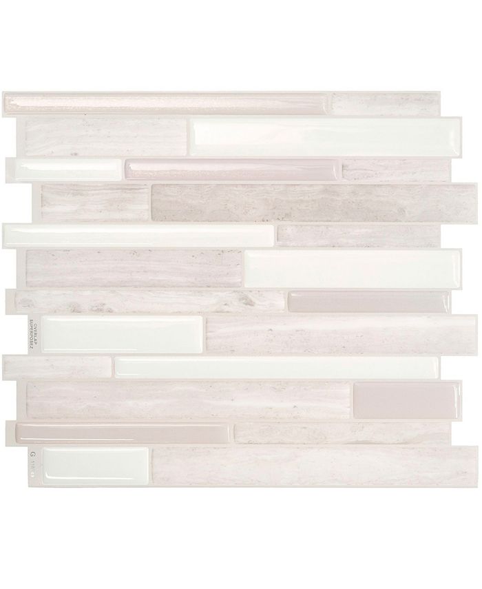 The Smart Tiles Smart Tiles Milano Fabrini 11.55 in. X 9.63 in. Peel and Stick Backsplash for Kitchen, Bathroom, Wall Tile 4-pack