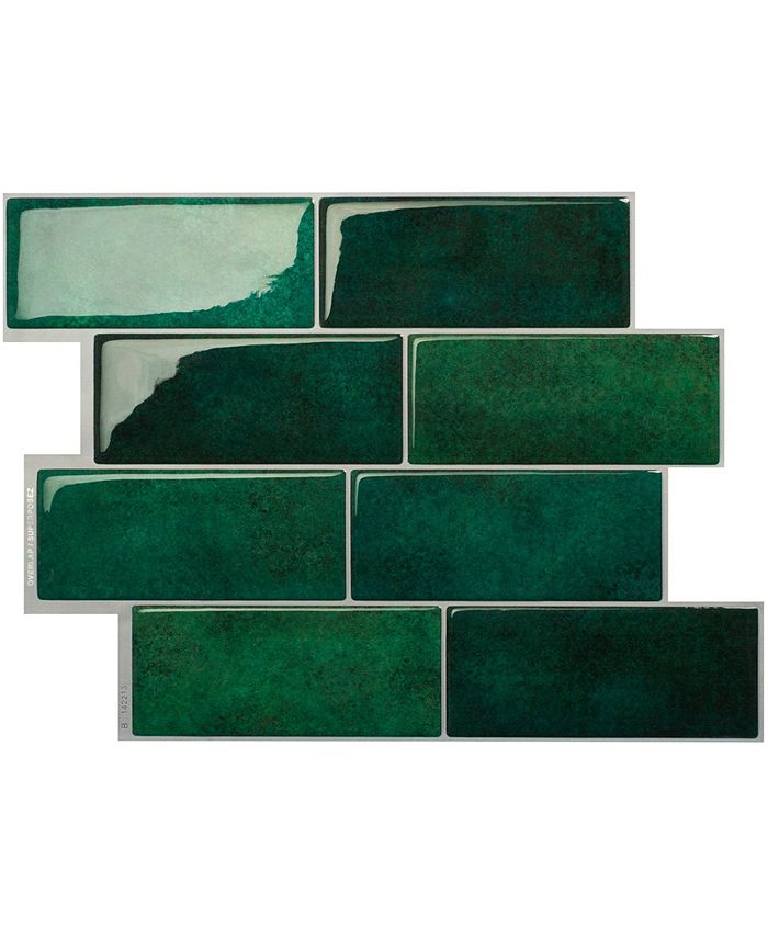 The Smart Tiles Smart Tiles Metro Fiona 11.56 in. X 8.38 in. Peel and Stick Backsplash for Kitchen, Bathroom, Wall Tile 4-pack