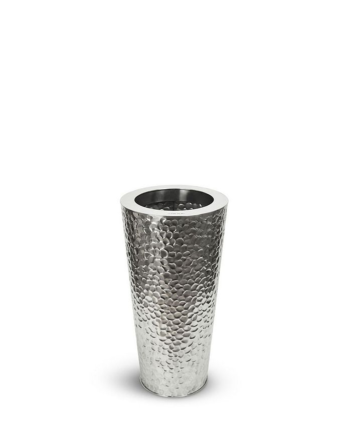 Le Present Martello Moderna Cone Stainless Steel Vase 28"