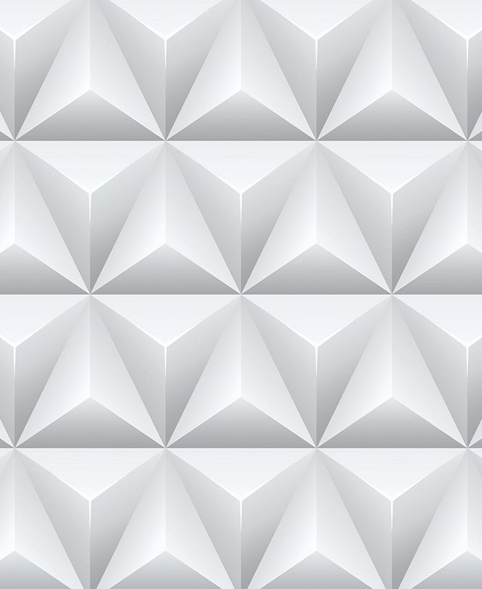 NextWall Triangle Origami Peel and Stick Wallpaper