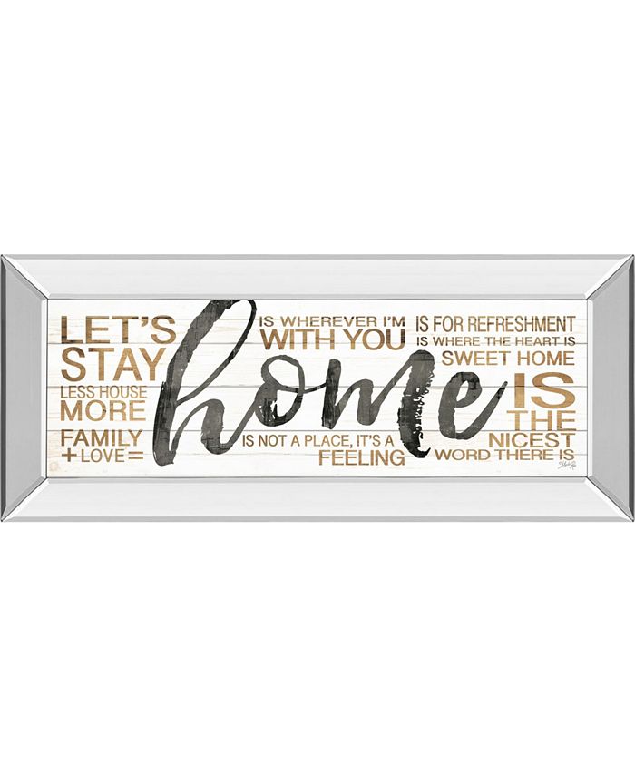 Classy Art Home by Marla Rae Mirror Framed Print Wall Art - 18" x 42"