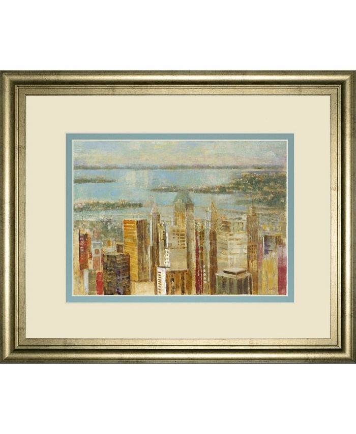 Classy Art Cityscape by Longo Framed Print Wall Art, 34" x 40"