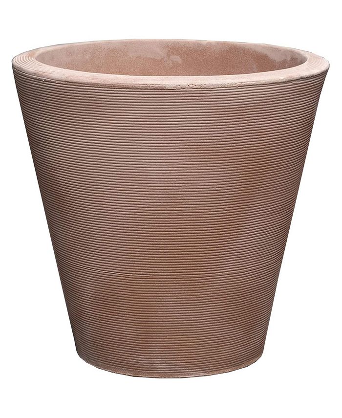 Crescent Garden Madison Planter DoubleWalled 20" Weatherd Terrcotta