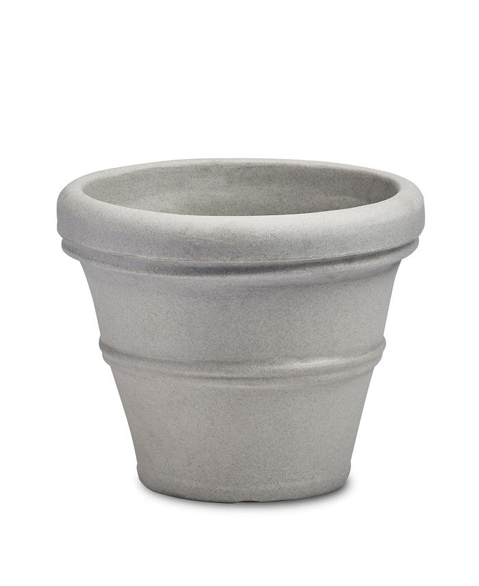 Crescent Garden Brunello Classic Planter 16 Inch Weathered Concrete