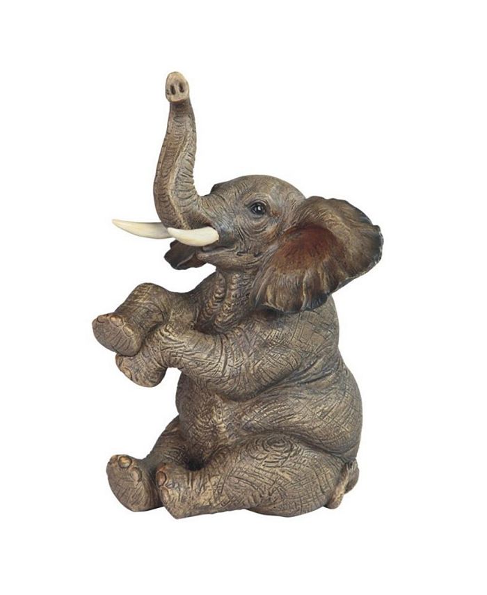 FC Design 7.75"H Sitting Elephant with Tusk Figurine