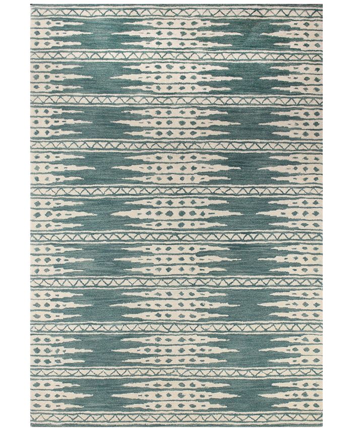 BB Rugs CLOSEOUT! Alistar ALI-281 Teal 2'6" x 8' Runner Area Rug