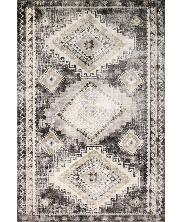 BB Rugs Mesa Mes-04 Charcoal 7'6" x 9'6" Area Rug