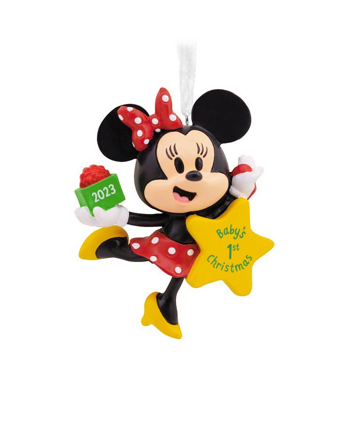 Hallmark Christmas Ornament Disney Minnie Mouse Baby's First Christmas 2023