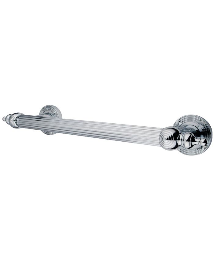 Kingston Brass Templeton 12-Inch Decorative Grab Bar in Polished Chrome