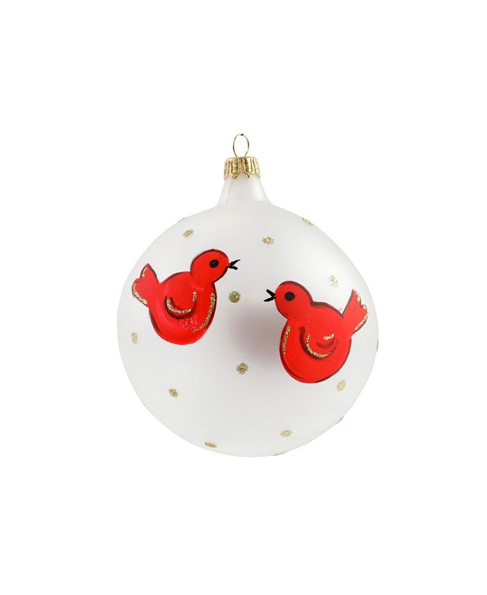 VIETRI Ornaments Red Birds Ornament