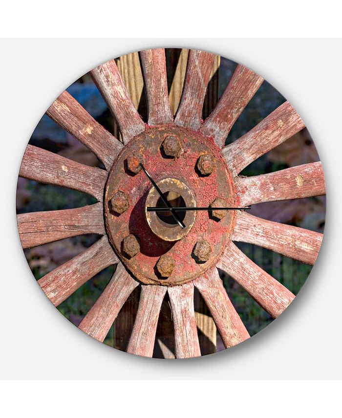 Design Art Designart Oversized Farmhouse Round Metal Wall Clock - 36 x 36