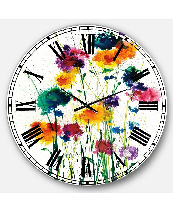 Designart Cottage Oversized Metal Wall Clock - 36 x 36