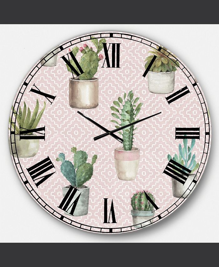 Designart Cottage Oversized Metal Wall Clock - 36 x 36