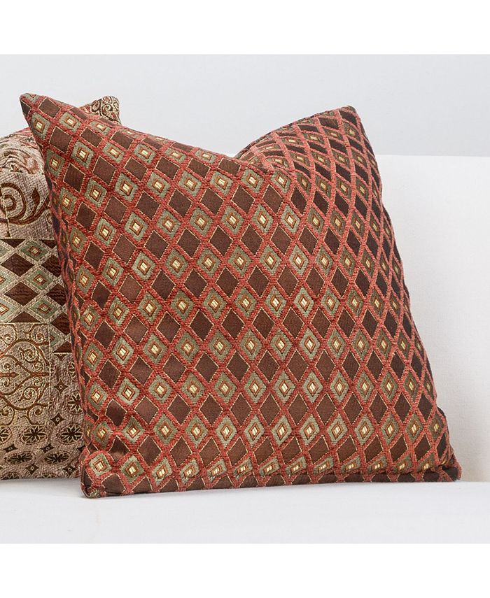 Siscovers Double Diamond Decorative Pillow, 26" x 26"