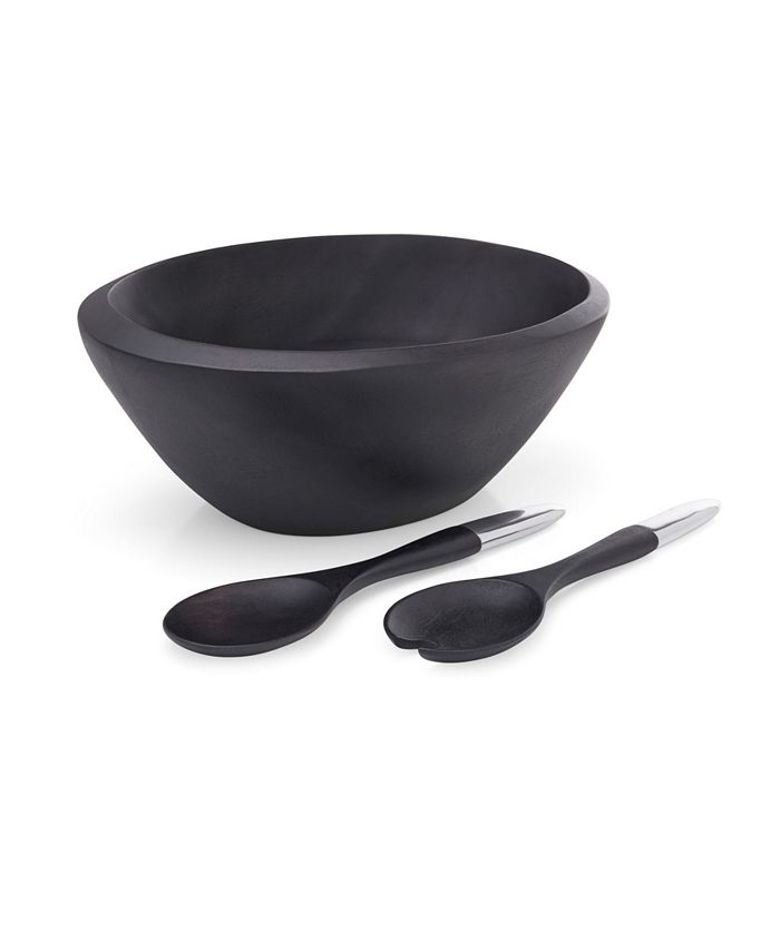 Namb Noir Salad Bowl with Servers