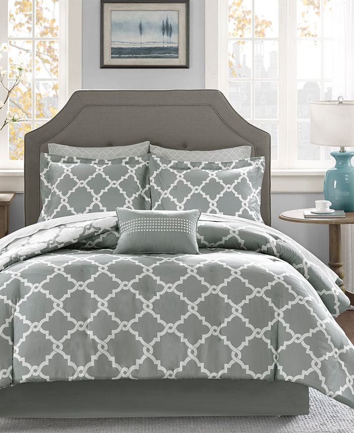 Madison Park Essentials Merritt Reversible 7-Pc. Comforter Set, Twin