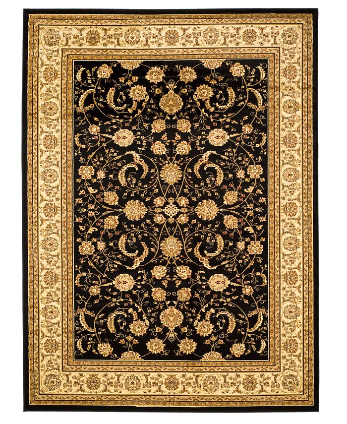 Safavieh CLOSEOUT! Area Rug, Lyndhurst LNH219 Black/Ivory 2'3" x 8' Runner Rug