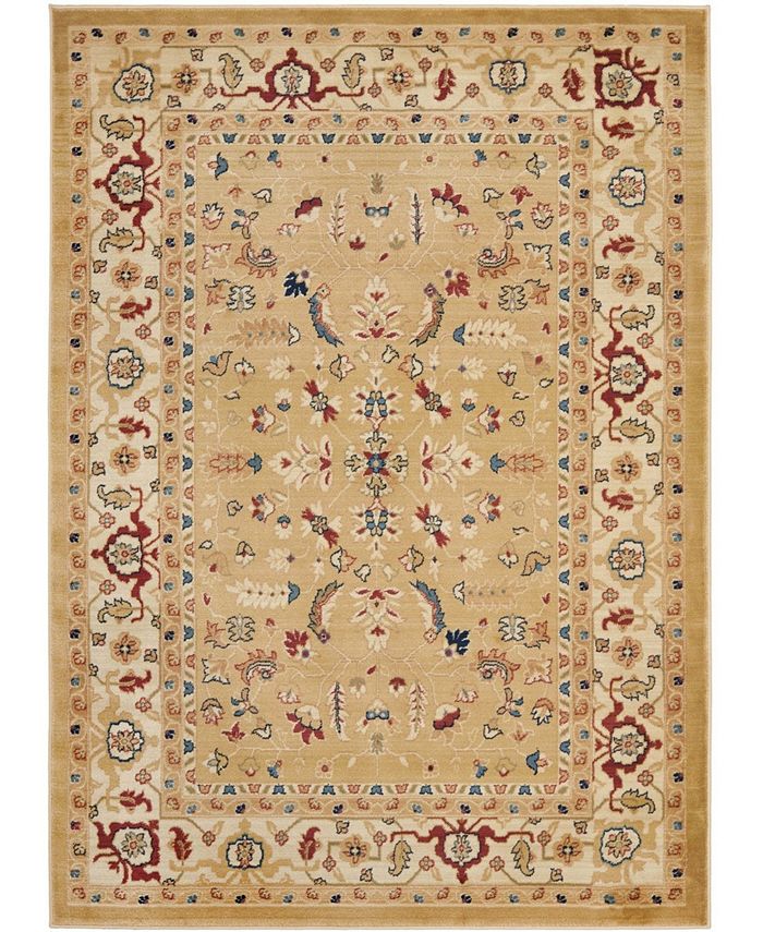 Safavieh Courtyard Creme and Brown 2'3" x 6'7" Sisal Weave Runner Outdoor Area Rug