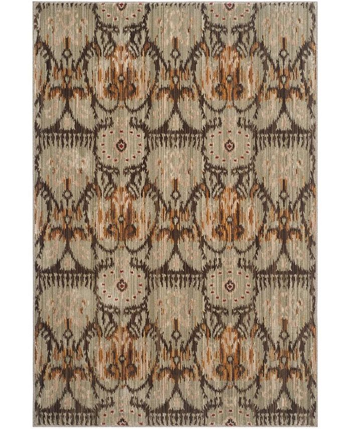 Safavieh Infinity Green and Brown 5'1" x 7'6" Area Rug