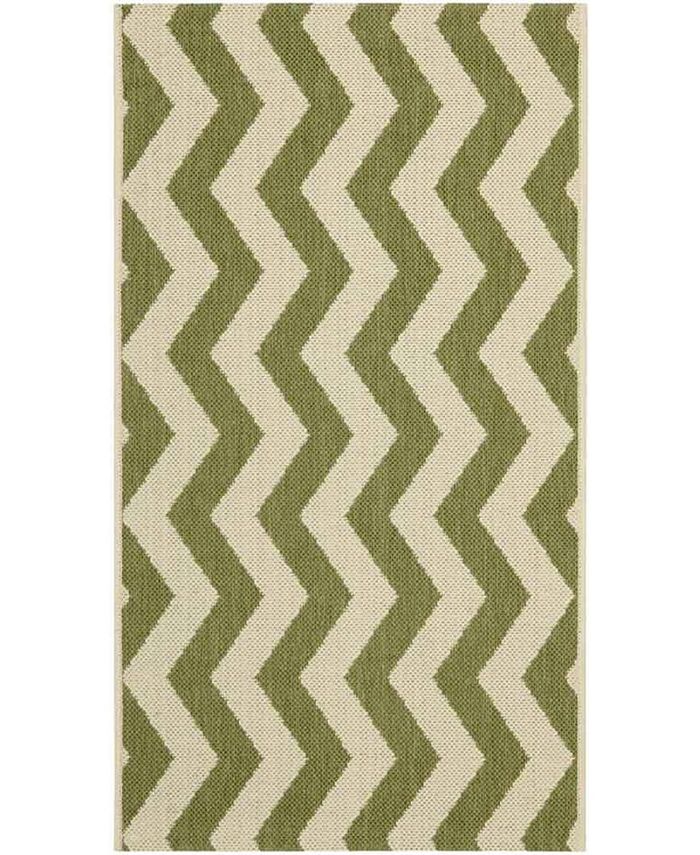 Safavieh Courtyard Green and Beige 2' x 3'7" Sisal Weave Outdoor Area Rug