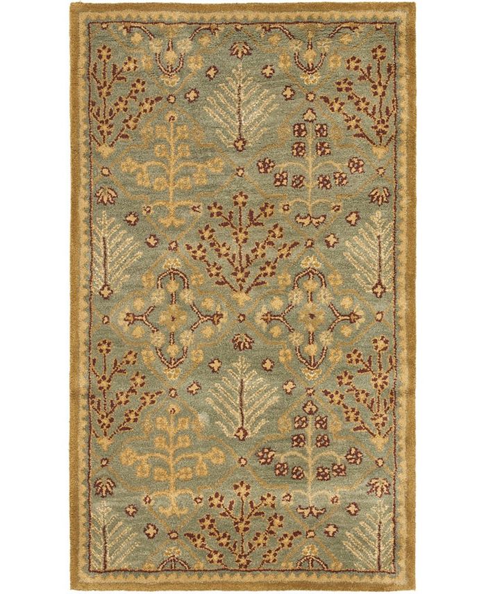 Safavieh Antiquity At613 Mist and Gold 2'3" x 14' Runner Area Rug