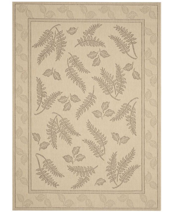 Safavieh Courtyard Natural and Brown 2' x 3'7" Outdoor Area Rug