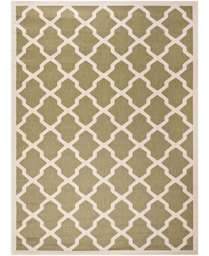 Safavieh Courtyard Green and Beige 9' x 12' Sisal Weave Outdoor Area Rug