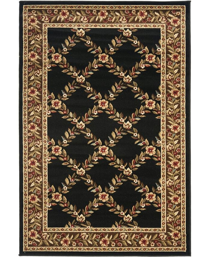 Safavieh Lyndhurst Black and Brown 5'3" x 7'6" Area Rug