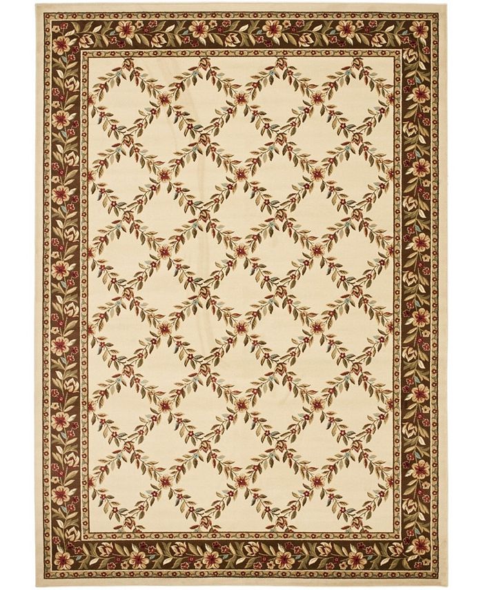 Safavieh Lyndhurst Ivory and Brown 8'9" x 12' Area Rug