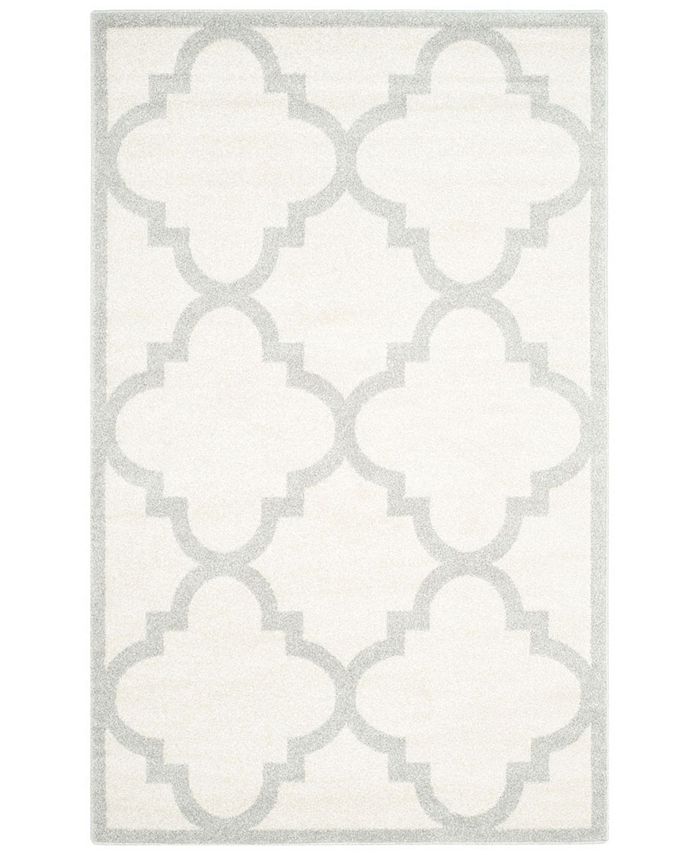 Safavieh Amherst Beige and Light Gray 4' x 6' Outdoor Area Rug