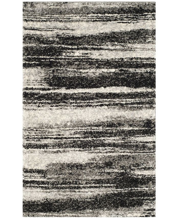 Safavieh Retro Dark Gray and Light Gray 3' x 5' Area Rug