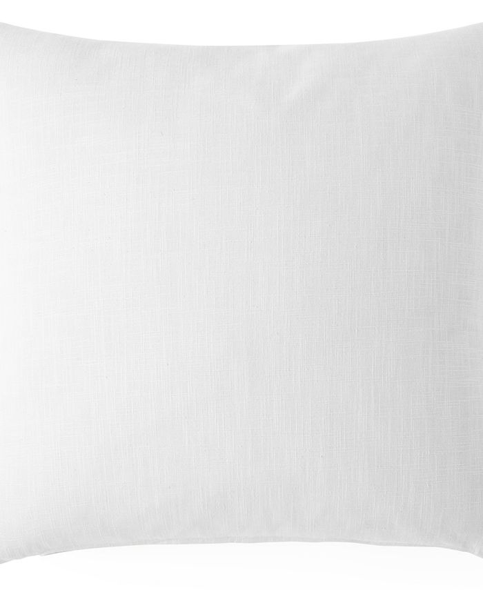 Colcha Linens Cambric White 20" x 20" Square Cushion