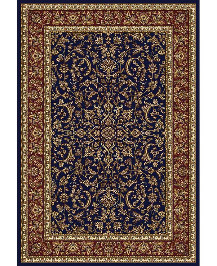 KM Home CLOSEOUT! 1318/1540/NAVY Navelli Blue 3'3" x 5'4" Area Rug