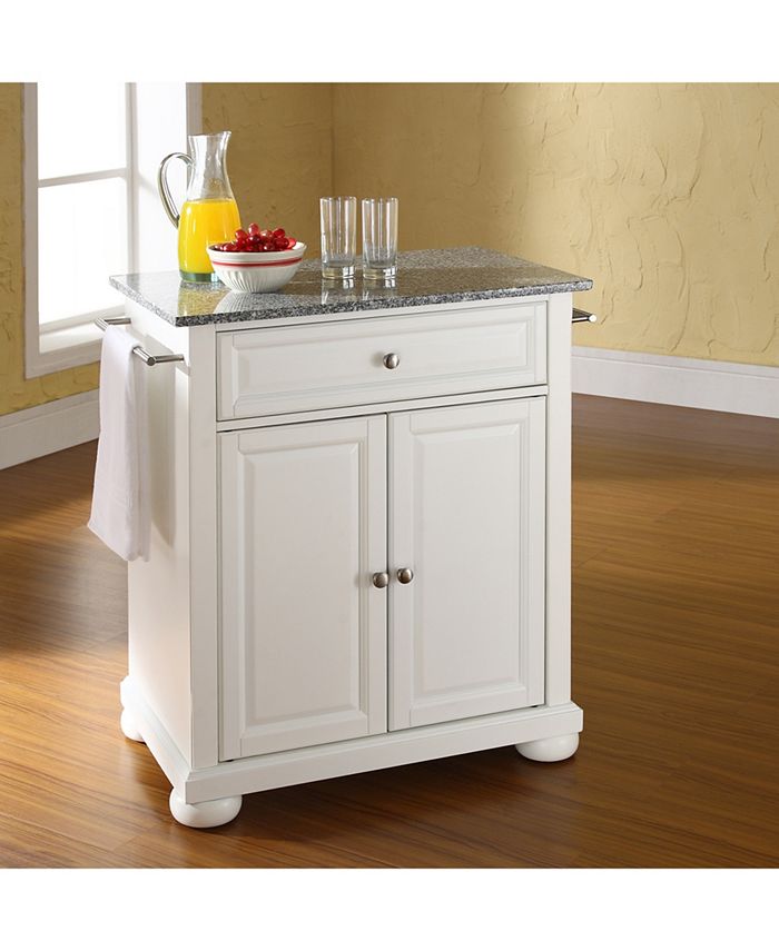 Crosley Alexandria Solid Granite Top Portable Kitchen Island