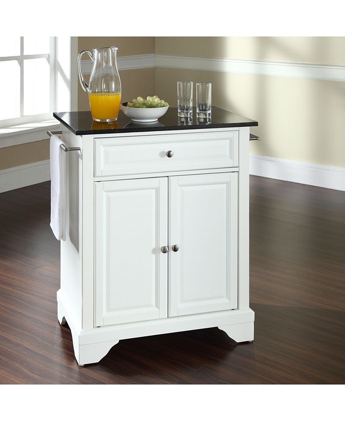 Crosley Lafayette Solid Granite Top Portable Kitchen Island