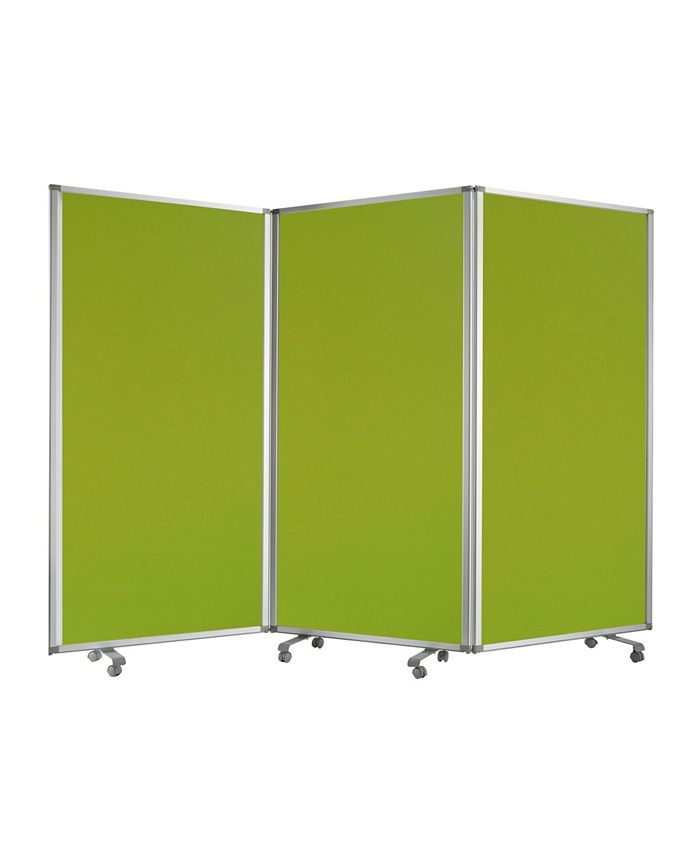 Screen Gems Commercial Residential Double-sided Wheeled 3 Panel Screen