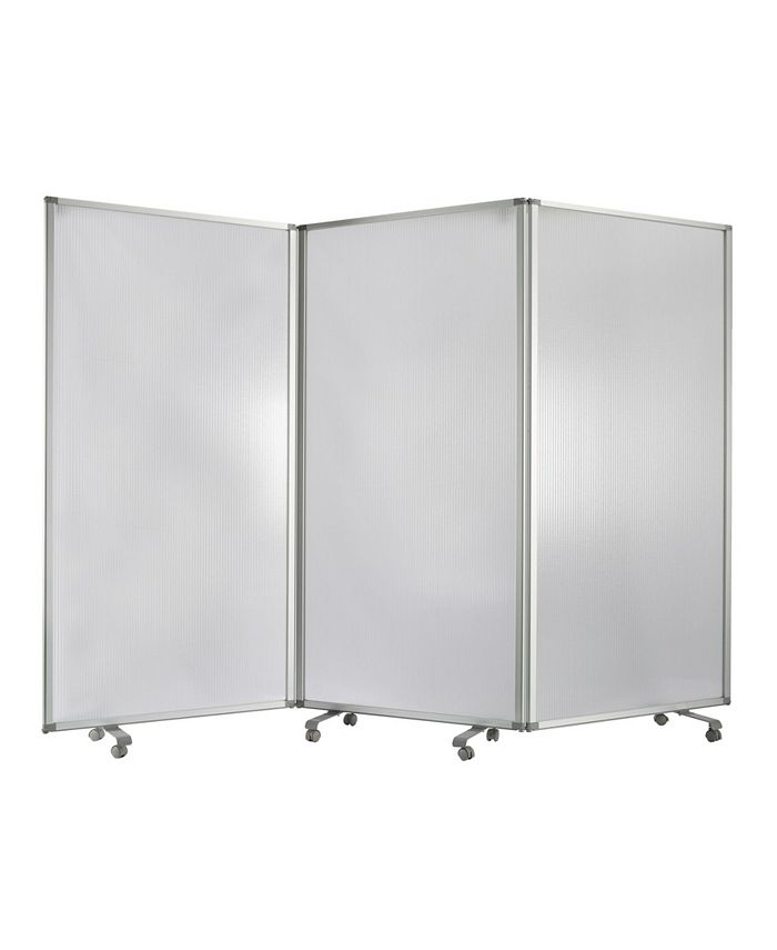 Screen Gems Commercial Residential Double-sided Wheeled 3 Panel Screen