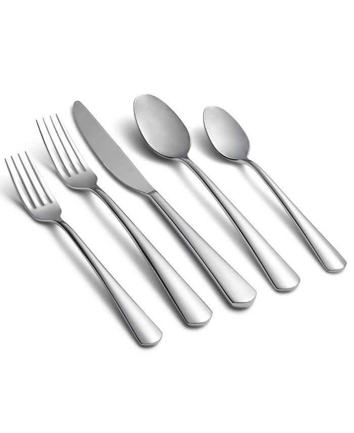 Cambridge Silversmiths Zakiya Mirror Flatware Set, 20 Piece