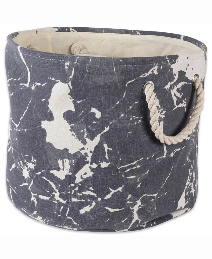 Design Imports Storage Bin Marble, Round