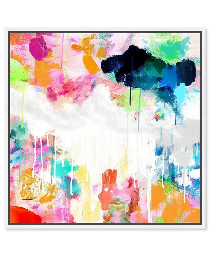 Oliver Gal Bright and Joyful Abstract Framed Wall Art