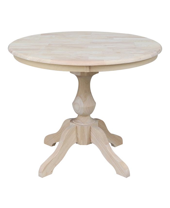 International Concepts 36" Round Top Pedestal Table - 28.9"H