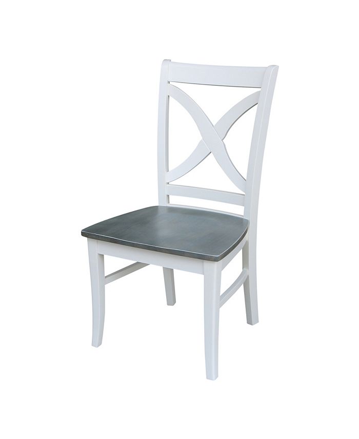 International Concepts Vineyard Curved X Back Chair, Set of 2