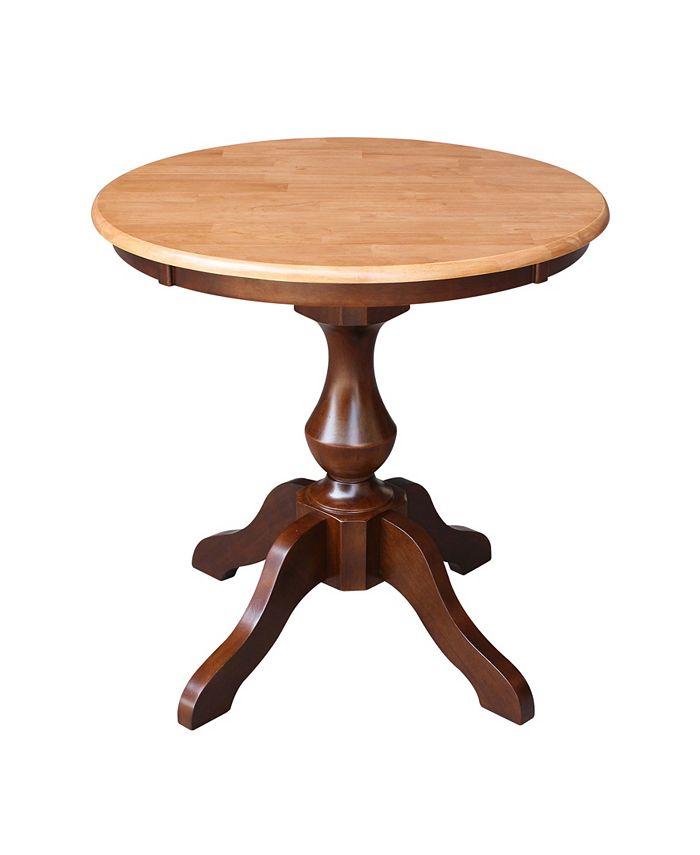 International Concepts 30" Round Top Pedestal Table- 28.9"H