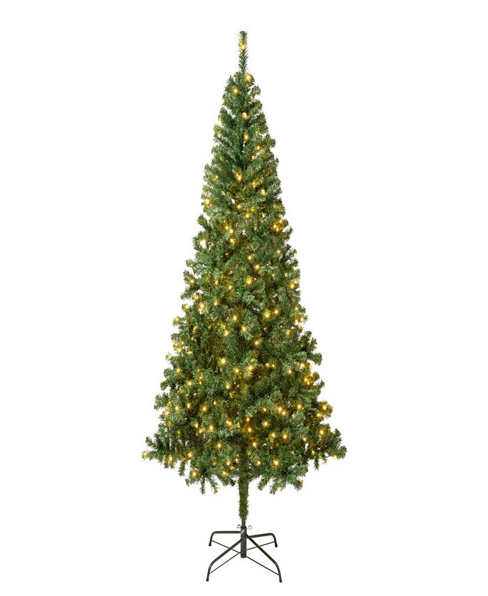 National Tree Company 4.5 ft. Linden Spruce Wrapped Tree with 150 Warm White LED Lights
