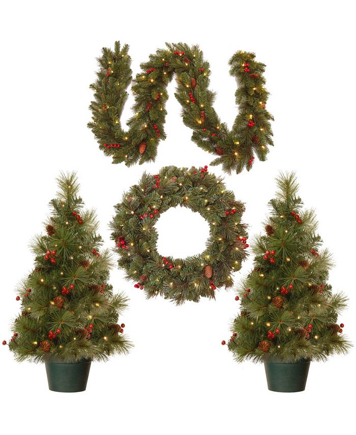 National Tree Company National Tree Promotional Assortment with Battery Operated LED Lights