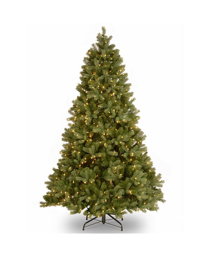 National Tree Company National Tree 6.5' "Feel Real" Downswept Douglas Fir Hinged Tree with 650 Clear Lights