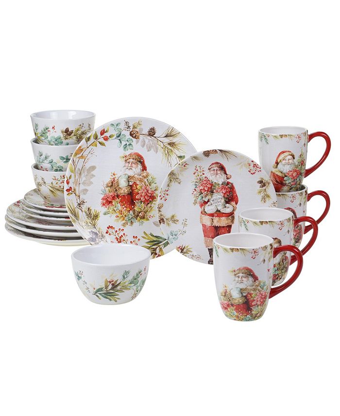 Certified International Christmas Story 16 Piece Dinnerware Set