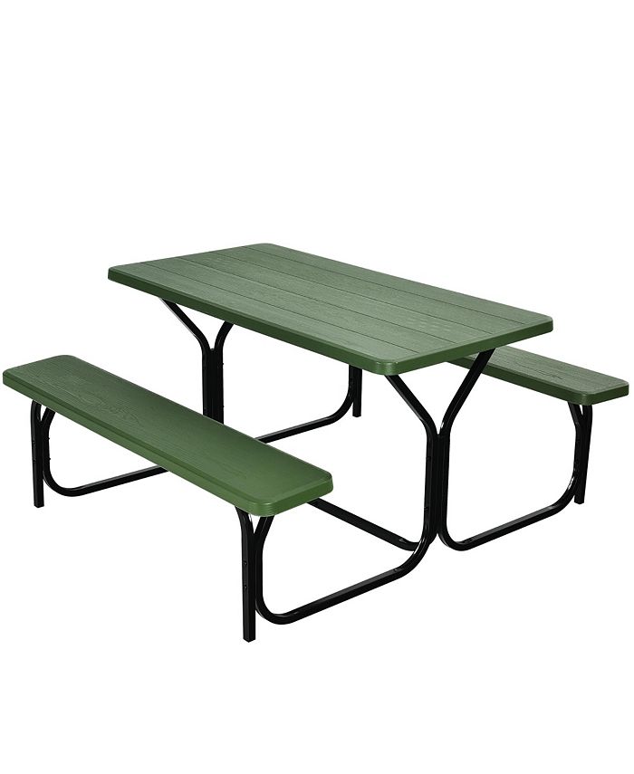 Costway Picnic Table Bench Set Outdoor Camping Backyard Patio Garden