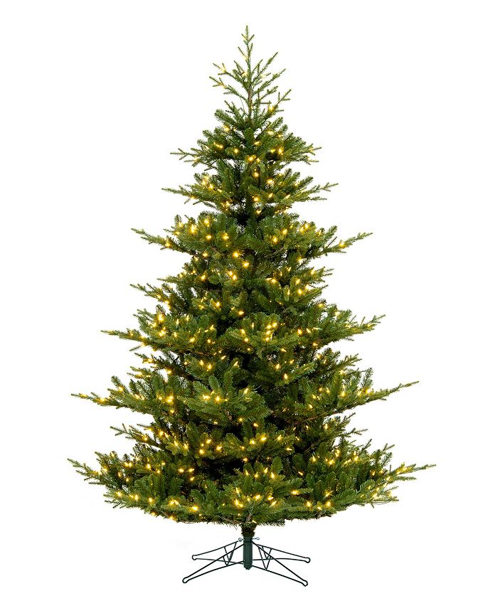 Vickerman Hudson Fraser Fir Artificial Christmas Tree, Dura-lit LED Warm Mini Lights, 6.5'